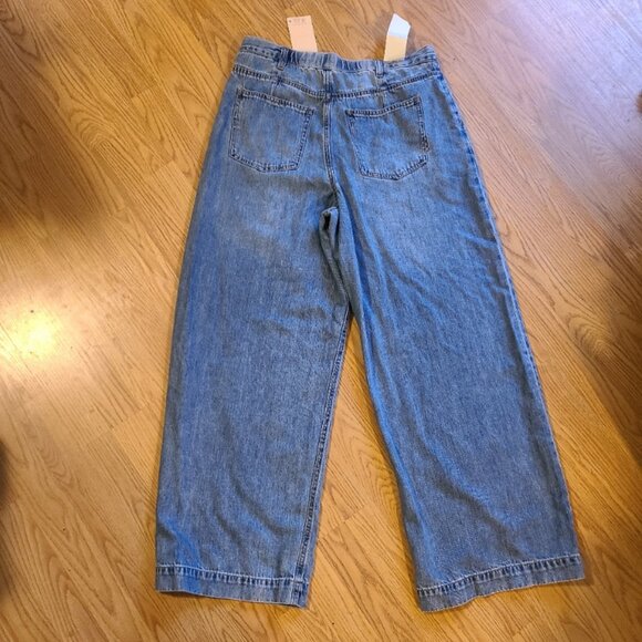 NEW NWT! SCOTCH & SODA THE SHORE PLEATED DENIM CHINO JEANS WIDE LEG HIGH RISE 12 - Picture 4 of 7
